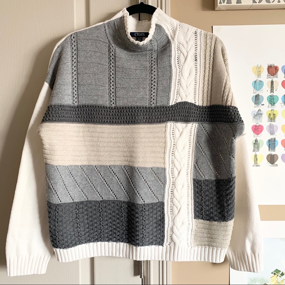 Chaps | Multi-textured knit sweater